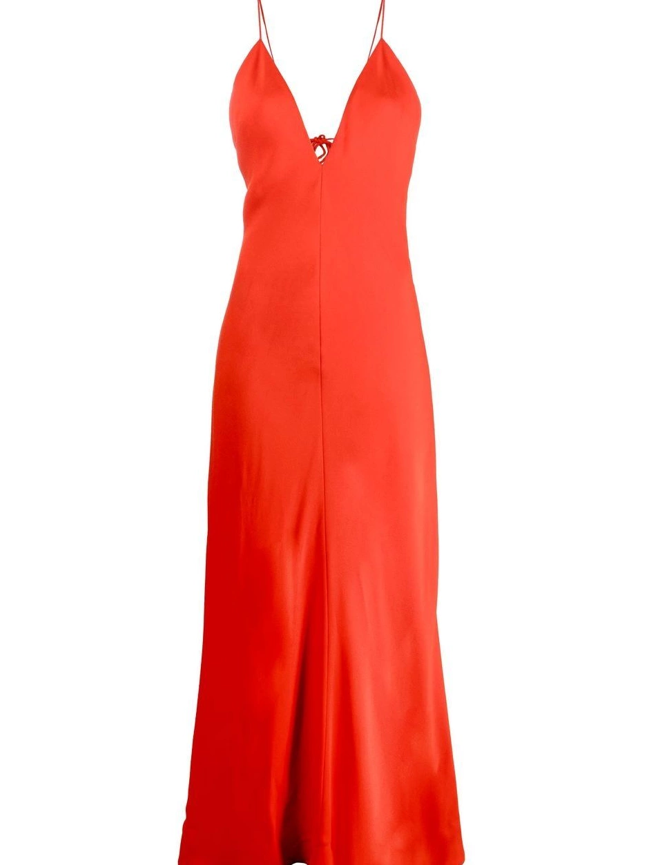 Cheap Women Stella floor-length V-neck McCartney dress 0715
